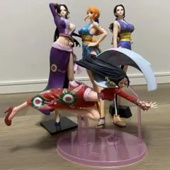 4体セット ワンピース プライズフィギュア ハンコック ナミ ロビン グリグラ