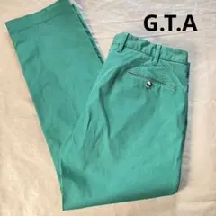 G.T.A per BEAMS F ジーティーアー チノトラウザーパンツ 緑48のサムネイル