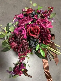 結婚式 ウェディングブーケ アーティフィシャルフラワー