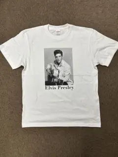 エルビスプレスリー　フォトTシャツ　Lサイズ ホワイトボディ