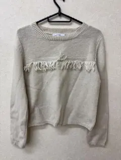 GREEN LABEL RELAXING フリンジニット