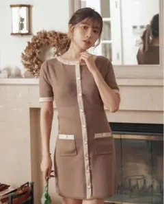 Darich パイピングミニワンピース