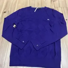 BURBERRY BLACK LABEL 紫 Vネックセーター サイズ2