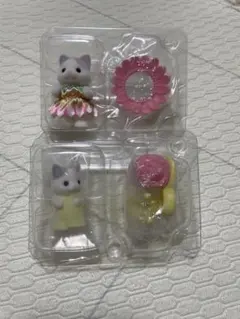 シルバニアファミリー　赤ちゃん妖精　ラテネコ　ニコロ　ラテネコ　メイベル