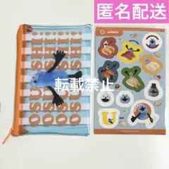 パペットスンスン スシロー コラボ限定 クリアポーチ＆シール ステッカー ポーチ