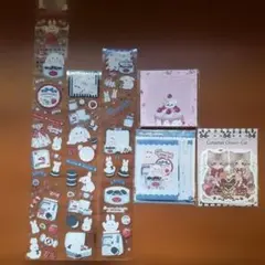 cherish365・デコシール4柄＋ダイカットメモ＋正方形メモ2柄おすそわけ