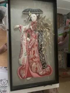 油絵 絵画【祝祭の富士】A4 桜 菜の花 富士山 開運 額縁・ラッピング付