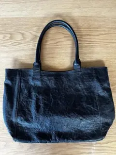 黒レザートートバッグ 15年以上前のbeamsのトートバッグです。