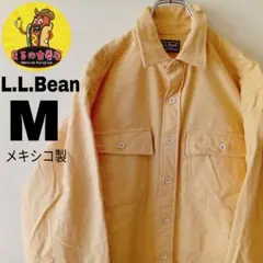 USA古着 L.L.Bean　ヘビーネルシャツMメキシコ製　イエロー