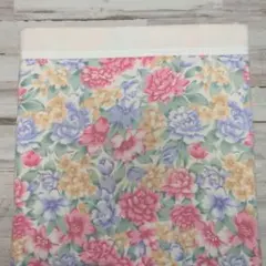 綿100% 花柄 シングル　綿毛布 140×200cm 洗濯済