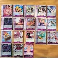 ワンピースカード　蒼海の七傑　紫ドフラミンゴデッキパーツ引退品