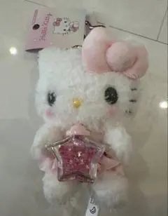 サンリオ　星屑ベイビーボトルデザインシリーズ　マスコットホルダー　キティ