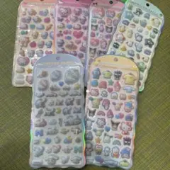 コットンパフィーシール ♡6シートセット