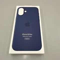 iPhone 16 Plus シリコンケース ネイビー