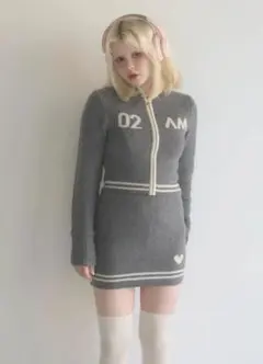 andmary アンドマリー zoe full zip set up - メルカリ