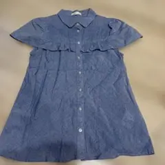 earth music&ecology 半袖シャツ ブルー Mサイズ