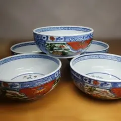 有田焼 貞泉窯　古伊万里　色絵 色錦 染錦 中鉢 盛鉢 多用鉢のサムネイル