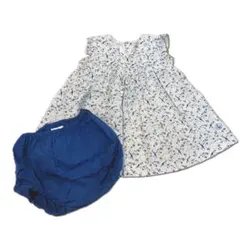 花柄ワンピースとパンツセット