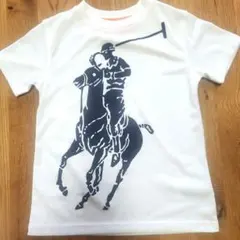 ラルフローレン　半袖　ホワイト　Tシャツ　ビッグポニープリント　6/120