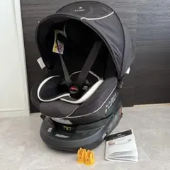 エールべべ】クルットR グランス2 カームネイビー 回転式 ISOFIX 出産