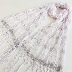 3-22.美品 PEYTON PLACE メッシュ&ビーズ　ネットストールのサムネイル