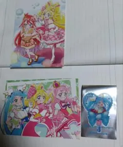 映画　キミとアイドルプリキュア♪ 特典　ポストカード うちわ キュアスカイ