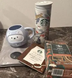 Starbucks福袋2026 セット売り　タンブラー　オコジョだるまマグカップ