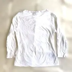 UNIQLO ホワイト 長袖 Tシャツ クルーネック　コラボ