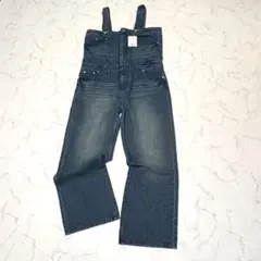 新品タグ付 アンティカ パターントルソー デニムサロペット ゆるワイドシルエット