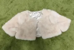 H&M　ファー　ボレロ　アイボリー