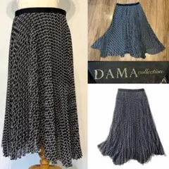 DAMA collection ダーマ　アシメトリー　プリーツスカート　鎖柄Lのサムネイル