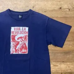 90s Old STUSSY オールドステューシー 英雄 サパタ 人物 Tシャツ