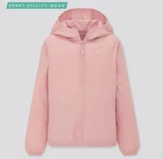 超美品✨ユニクロ ポケッタブルUVカットパーカー ピンク 160