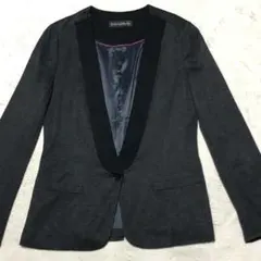 【匿名配送】グリーンレーベルリラクシング ノーカラージャケット 総裏地 1B M