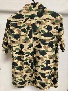 A BATHING APE 迷彩 半袖ワークシャツ