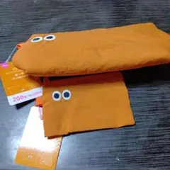 Daiso オレンジポーチ キャラクターデザイン