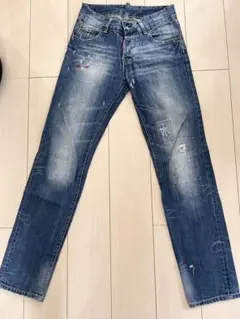 希少品　DSQUARED2 デニムパンツ ダメージ加工 ペイントのサムネイル