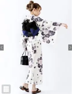 GRL ラメ入り菊花×浴衣セット　giu505