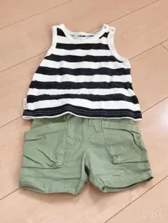 Love's Peace & Money タンクトップとショーツセット 80