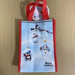 See's Candies クリスマスペンギンバッグ