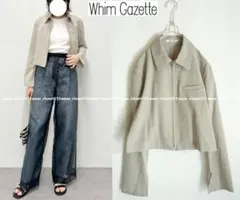 2024 美品Whim Gazetteウィムガゼット☆ボックスジップジャケットFのサムネイル
