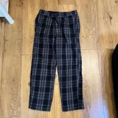 チェックワイドパンツ