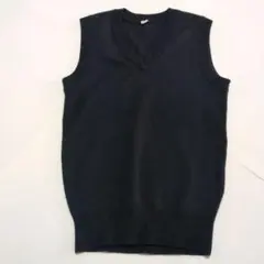 キッズVネックベスト　130 ネイビー