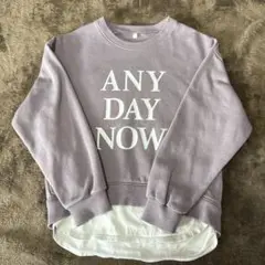 GU ANY DAY NOW トレーナー 130 グレー　グリーン