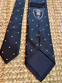 JOHN COMFORT ネイビー ドット柄 ネクタイ