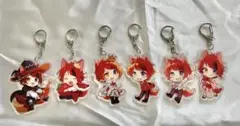【美品】すとぷり　莉犬　アクリルキーホルダー6個セット