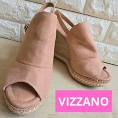 VIZZANO　ヴィザーノ ウェッジソール サンダル ピンクベージュ