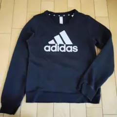 adidas アディダス トレーナー ブラック 130cm キッズ