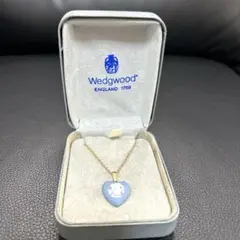 WEDGWOOD　ウェッジウッド　ハート型ネックレス　ブルー