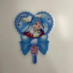 キミとアイドルプリキュア　劇場　特典　うちわ型クリアカード　キュアスカイ